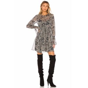 Joie Manning Paisley Long Sleeve Mini Dress NWT